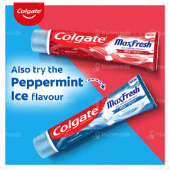Colgate Maxfresh With Cooling Crystals New Spicy Fresh Red Gel Toothpaste 150gm