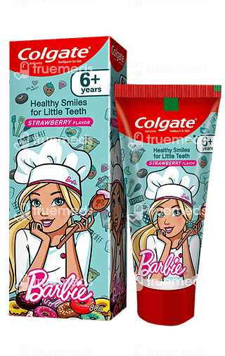 Colgate Anticavity For Kids Barbie Strawberry Flavour 6 Plus Years Toothpaste 80 GM