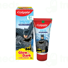 COLGATE KIDS 6+ YEARS BATMAN BUBBLE FRUIT FLAVOUR TOOTHPASTE 80GM