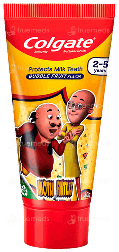 Colgate Kids 2-5 Years Motu Patlu Bubble Fruit Flavour Toothpaste 80gm