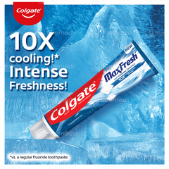 Colgate Maxfresh With Cooling Crystals New Peppermint Ice Blue Gel Toothpaste 150gm