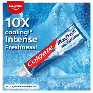 Colgate Maxfresh With Cooling Crystals Peppermint Ice Blue Gel Toothpaste 150gm