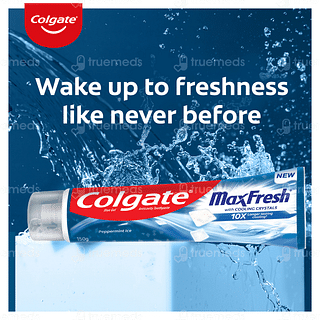 Colgate Maxfresh With Cooling Crystals Peppermint Ice Blue Gel Toothpaste 150gm