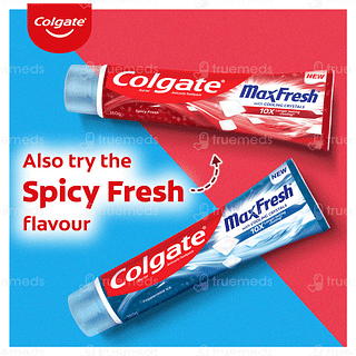 Colgate Maxfresh With Cooling Crystals Peppermint Ice Blue Gel Toothpaste 150gm