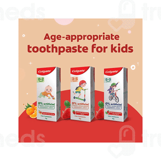 Colgate Kids 6 To 9 Years Natural Strawberry Mint Flavour Toothpaste 80gm