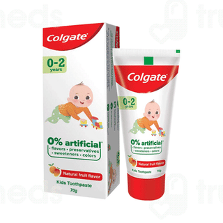 Colgate Kids 0 To 2 Years Natural Fruit Flavor Toothpaste 70gm