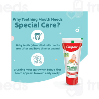 Colgate Kids 0 To 2 Years Natural Fruit Flavor Toothpaste 70gm