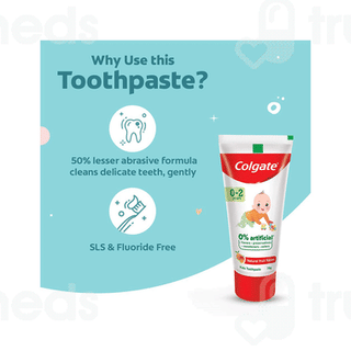 Colgate Kids 0 To 2 Years Natural Fruit Flavor Toothpaste 70gm
