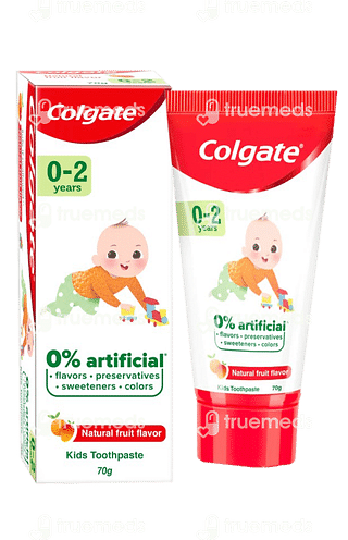 Colgate Kids Natural Fruit Flavour 0 To 2 Years Toothpaste 70 GM