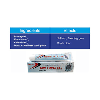 Fourrts Gum Forte Gel Homoeopathic Toothpaste Gel 100 GM