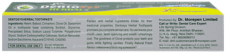 Dentosys Herbal Toothpaste 100gm With Toothbrush Free