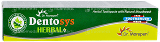 Dentosys Herbal Toothpaste 100gm With Toothbrush Free