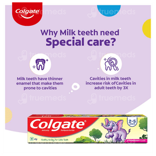 Colgate Kids 2 To 5 Years Strawberry Flavour Toothpaste 40Gm