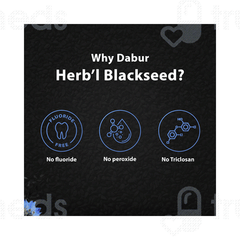Dabur Complete Care Black Seed Herbal Toothpaste 150 GM