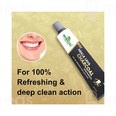 Wheezal Hekla Lava Charcoal 5 In 1 Toothpaste 100Gm