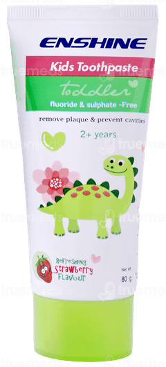 Enshine Kids Strawberry Flavour 2 Plus Years Toothpaste 80 Gm