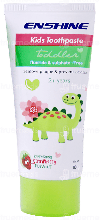Enshine Kids Strawberry Flavour 2 Plus Years Toothpaste 80 Gm