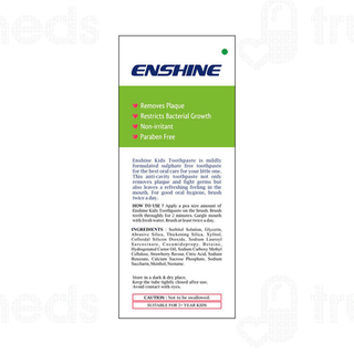 Enshine Kids Strawberry Flavour 2 Plus Years Toothpaste 80 GM