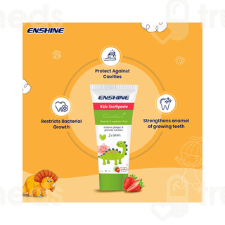 Enshine Kids Strawberry Flavour 2 Plus Years Toothpaste 80 GM