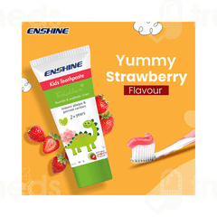 Enshine Kids Strawberry Flavour 2 Plus Years Toothpaste 80 GM