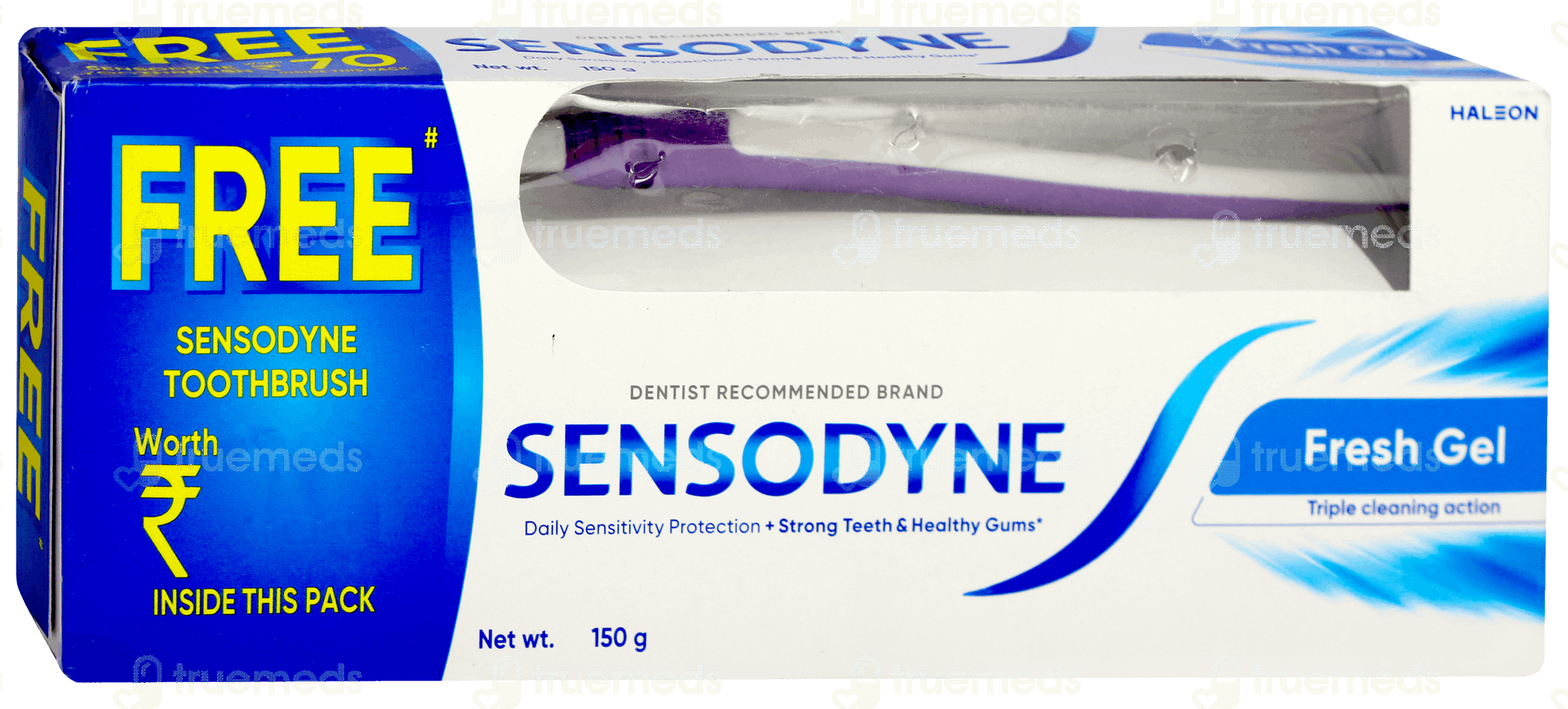 Sensodyne Fresh Gel Toothpaste 150Gm With Free Toothbrush 1