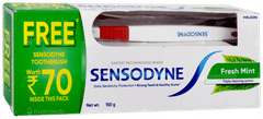 Sensodyne Fresh Mint Toothpaste 150gm With Toothbrush Free