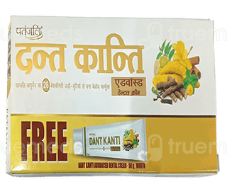 Patanjali Dant Kanti Advanced Dental Cream 100Gm With 50Gm Free