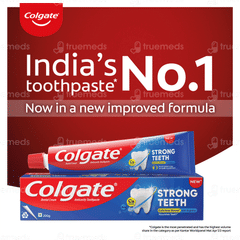 Colgate Strong Teeth Anticavity Toothpaste 200gm+100gm With Free Toothbrush Combipack 1