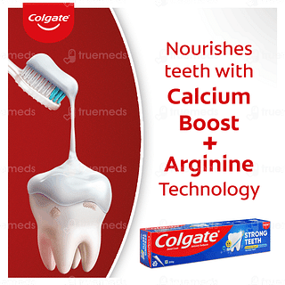 Colgate Strong Teeth Anticavity Toothpaste 200gm+100gm With Free Toothbrush Combipack 1