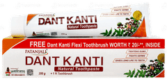 Patanjali Ayurveda Dant Kanti Natural Toothpaste 200gm With Tooth Brush Free Patanjali Ayurveda Dant Kanti Natural Toothpaste 200gm With Tooth Brush Free