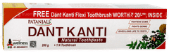 Patanjali Ayurveda Dant Kanti Natural Toothpaste 200gm With Tooth Brush Free