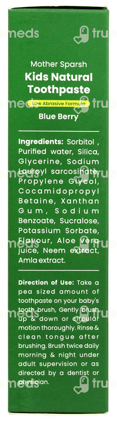 Mother Sparsh Kids Natural Blue Berry Toothpaste 50gm