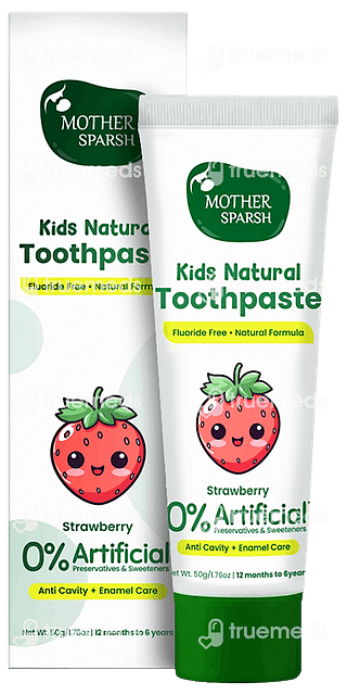 Mother Sparsh Kids Natural Strawberry Toothpaste 50gm