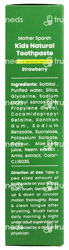 Mother Sparsh Kids Natural Strawberry Toothpaste 50gm