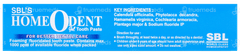 Sbl Homeodent Gel Tooth Paste 100gm