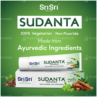 Sri Sri Tattva Sudanta Toothpaste 100gm With Bamboo Toothbrush Free
