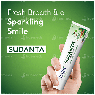 Sri Sri Tattva Sudanta Toothpaste 100gm With Bamboo Toothbrush Free
