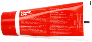 Candy Cop Bubblegum Flavour Foaming Fluoridated Toothpaste 70gm With Paediatric Toothbrush Free