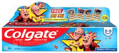 Colgate Kids Bubble Fruit Flavour 2 To 5 Years Toothpaste 40Gm