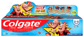 Colgate Kids Bubble Fruit Flavour 2 To 5 Years Toothpaste 40Gm