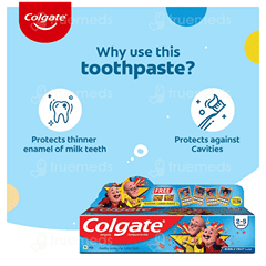 Colgate Kids Bubble Fruit Flavour 2 To 5 Years Toothpaste 40Gm