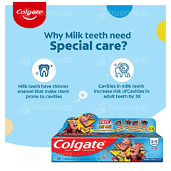 Colgate Kids Bubble Fruit Flavour 2 To 5 Years Toothpaste 40Gm
