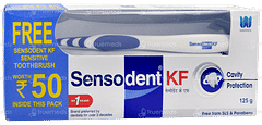 Sensodent Kf Cavity Protection Toothpaste 125gm With Toothbrush Free