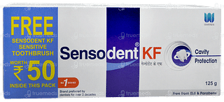 Sensodent Kf Cavity Protection Toothpaste 125gm With Toothbrush Free