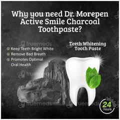 Dr Morepen Active Smile Herbal Toothpaste 100gm With Bamboo Toothbrush Free