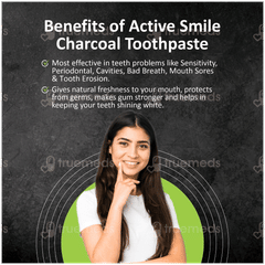 Dr Morepen Active Smile Herbal Toothpaste 100gm With Bamboo Toothbrush Free