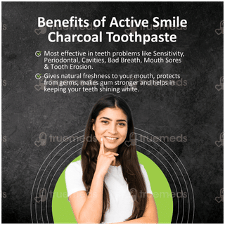 Dr Morepen Active Smile Herbal Toothpaste 100gm With Bamboo Toothbrush Free