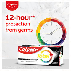 Colgate Total 12 Charcoal Deep Clean Anticavity Toothpaste 150gm With 1 Premium Toothbrush