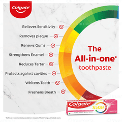 Colgate Total 12 Sensitive Anticavity Toothpaste 150gm With 1 Premium Toothbrush