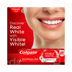 Colgate Visible White Sparkling Mint Toothpaste 100G + 20G Free